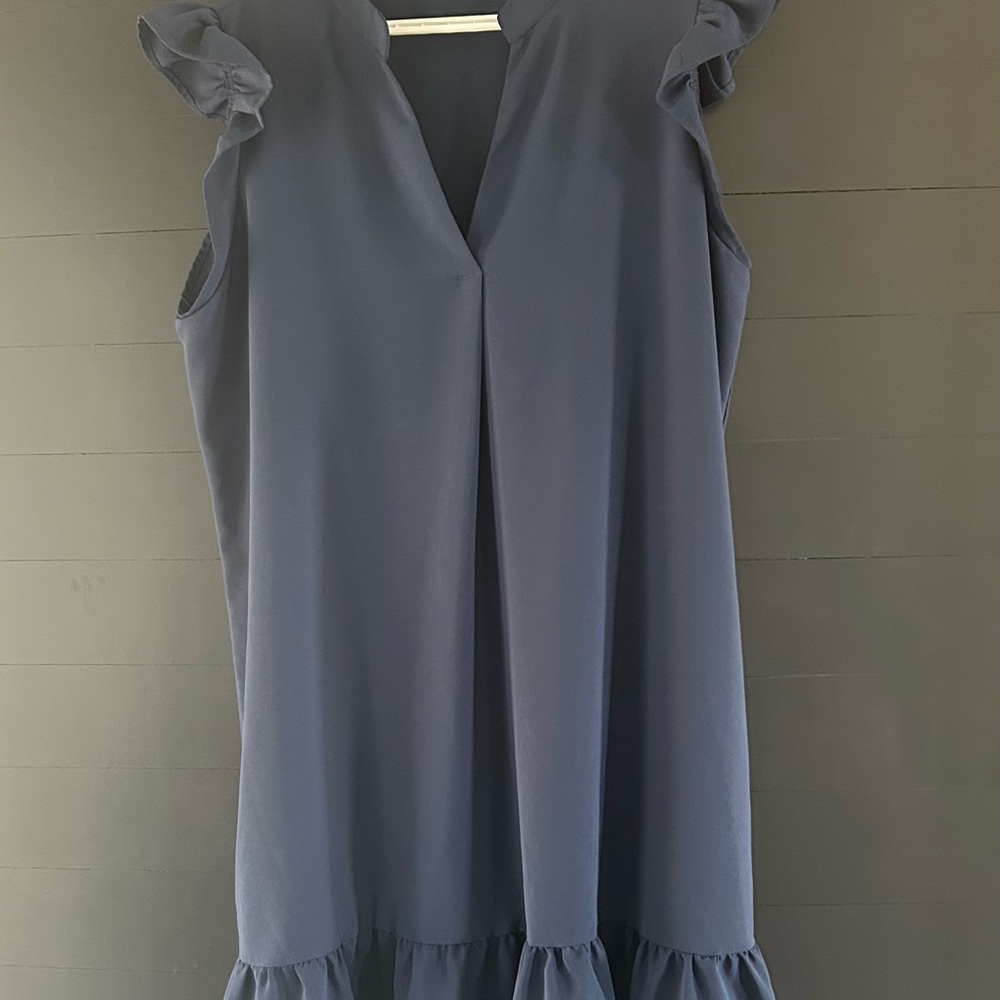 Elegant Navy Midi Dress